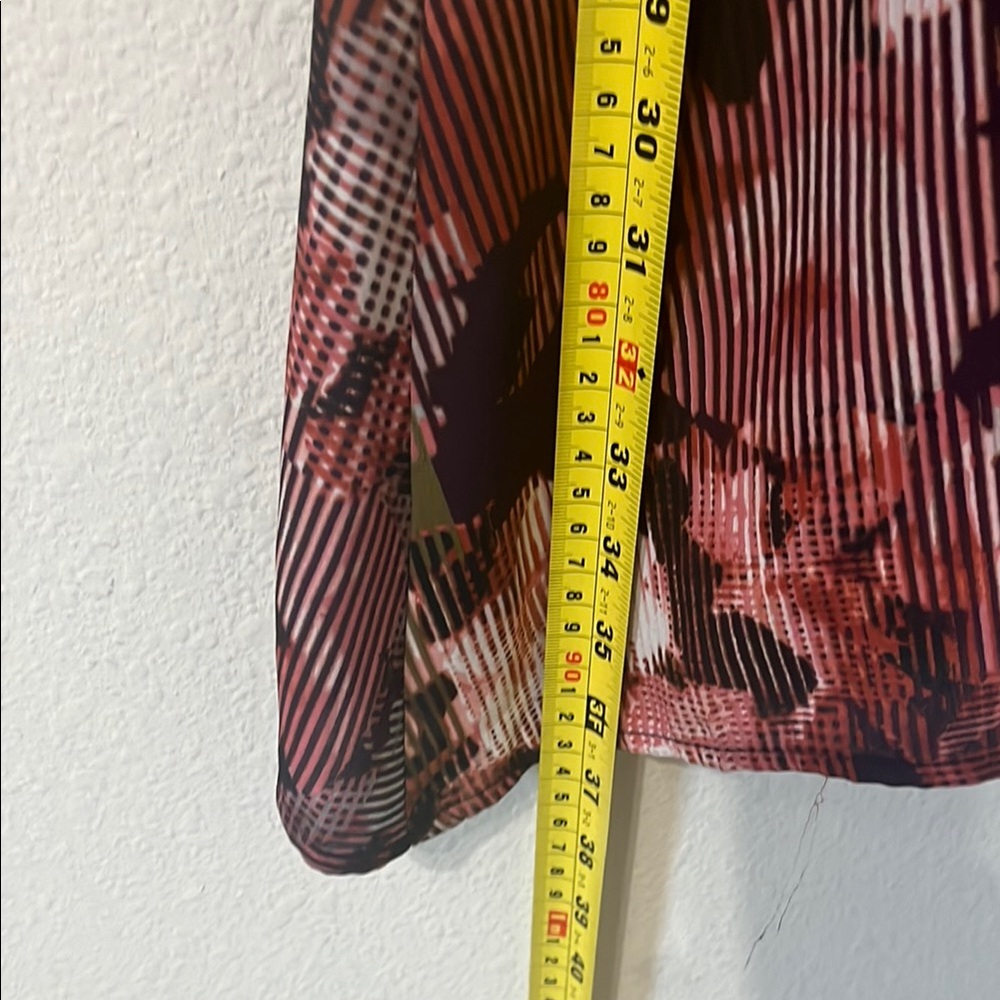 Cato Red Brown Button Down Tunic With Notched Col… - image 5